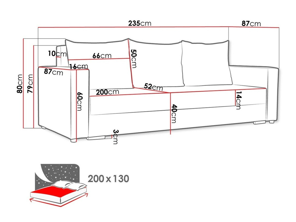 Raztegljiv kavč Muncie 104 (Mikrofaza 0015 + Mikrofaza 0034)