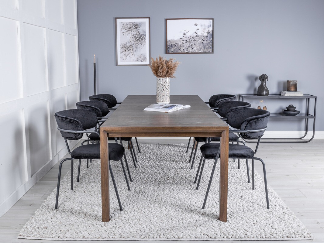 Jedilniški komplet Dallas 2055 (Temen hrast)