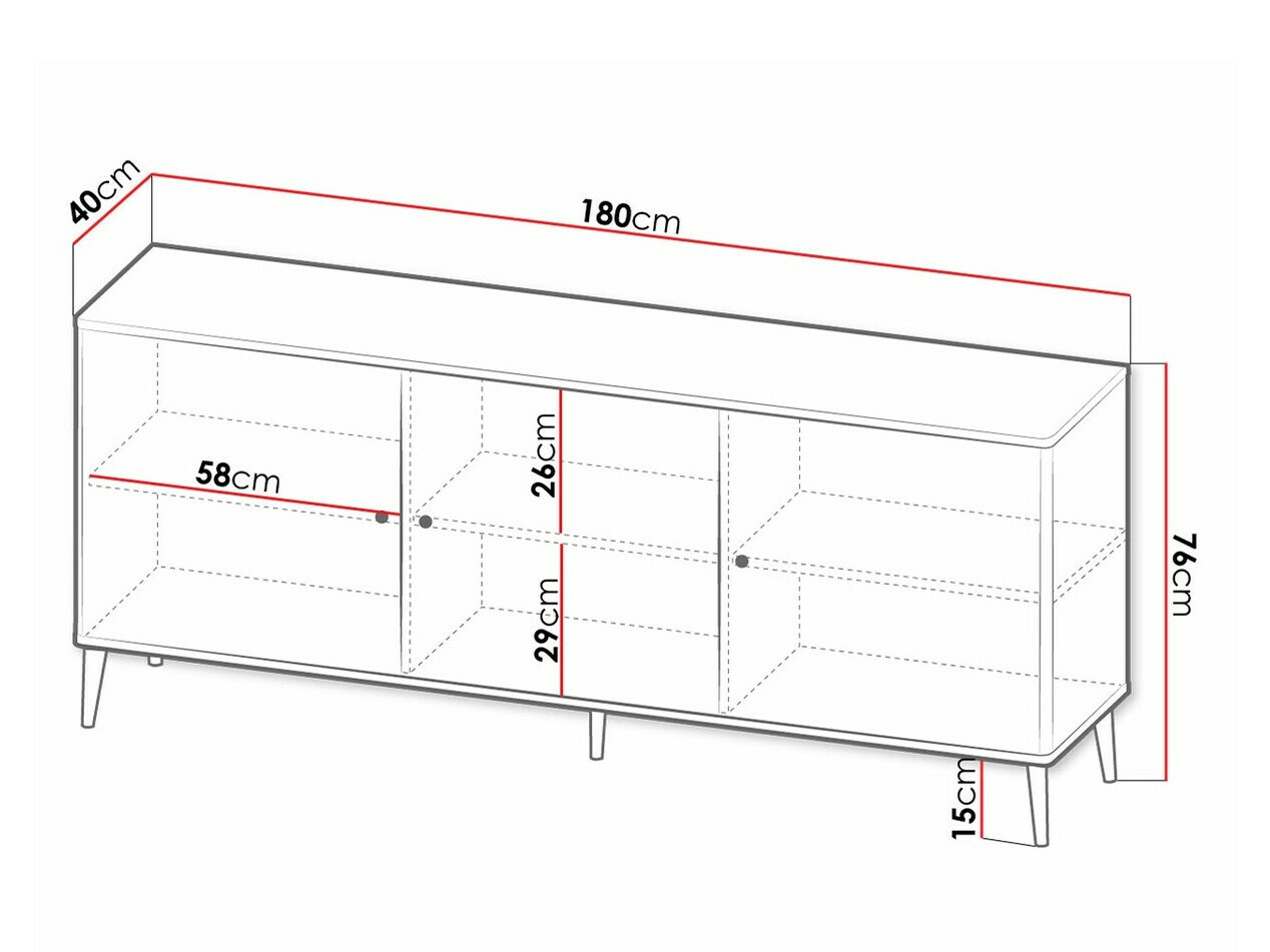 Omarica Charlotte 154 (Črna + Zlata)