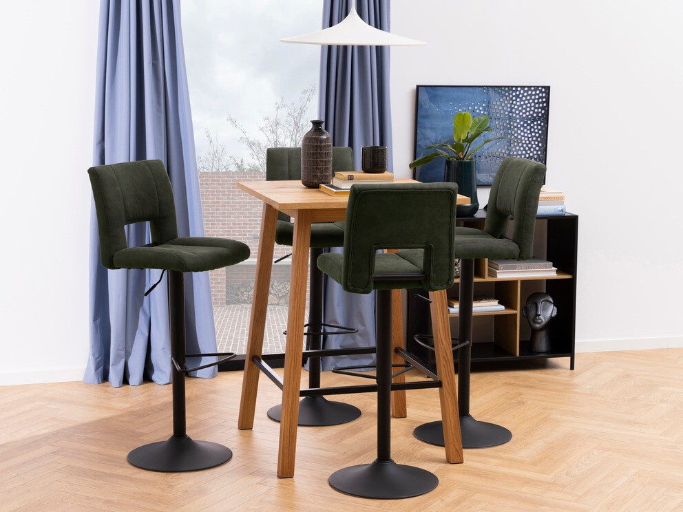 Srednje visok barski stol Norsica 286 (Kaki)