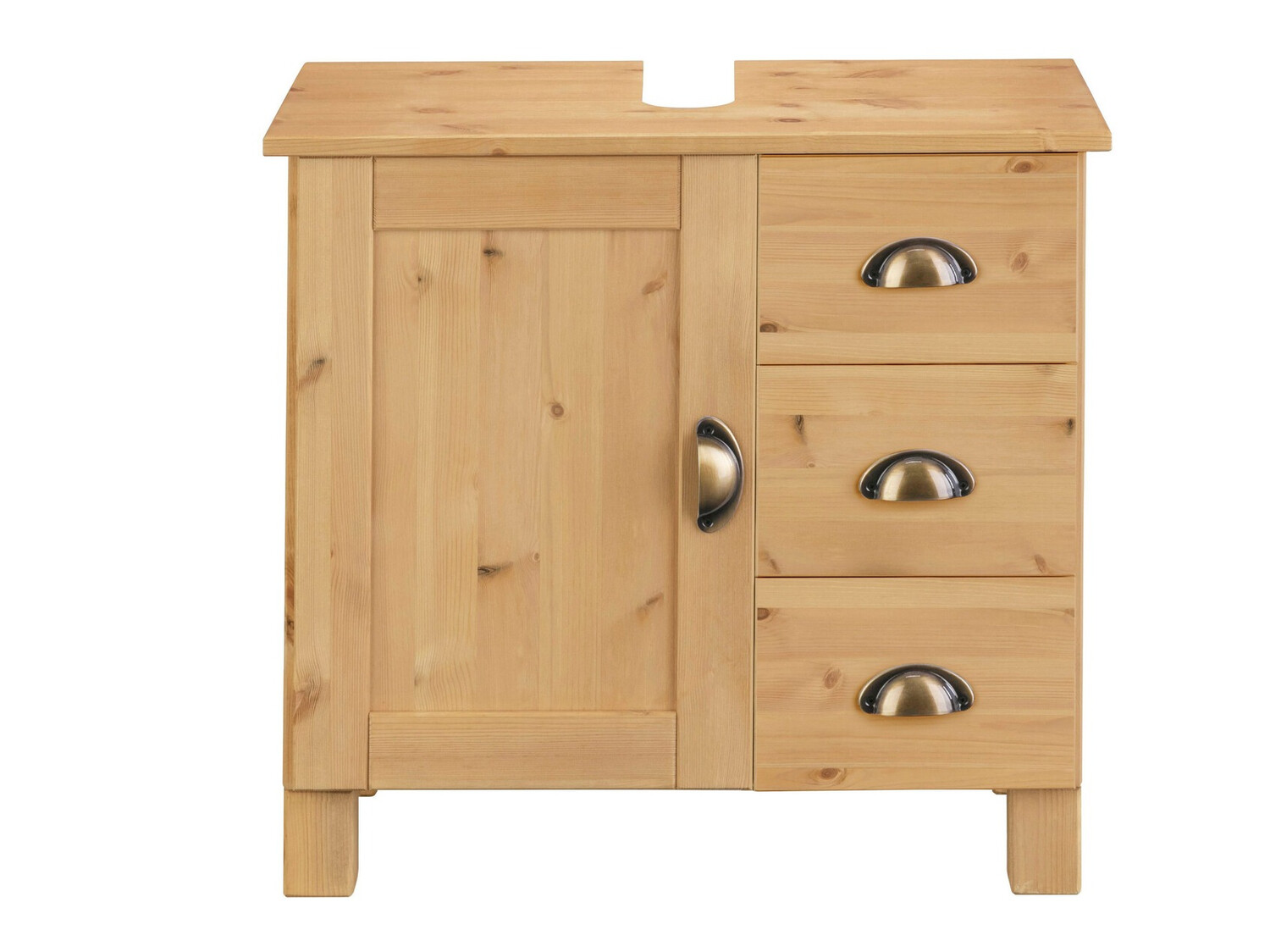 Prostostoječa kopalniška omarica za umivalnik Serelbu 101 (Bor)