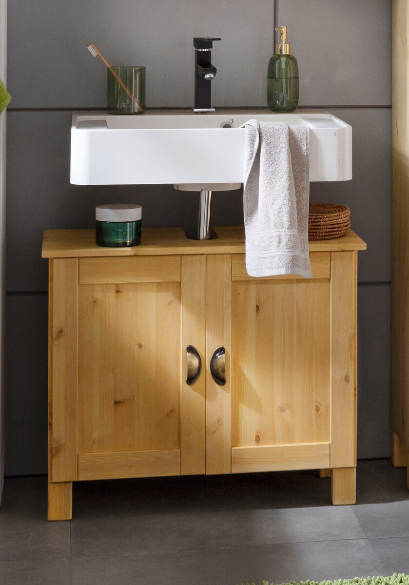 Prostostoječa kopalniška omarica za umivalnik Serelbu 103 (Bor)