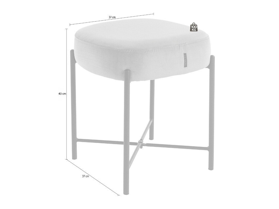 Tabure Denton 225 (Vijolična + Črna)
