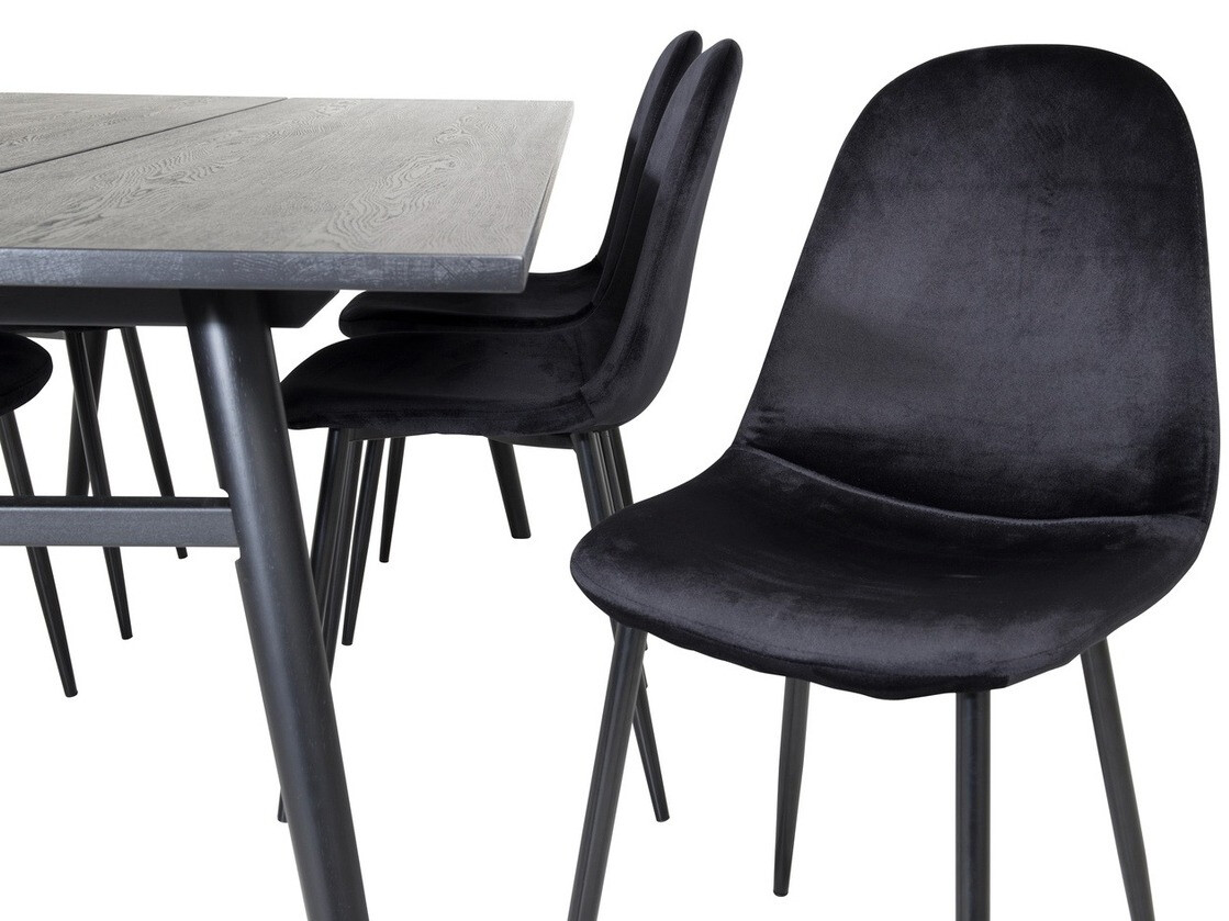 Jedilniški komplet Dallas 1786 (Črna)