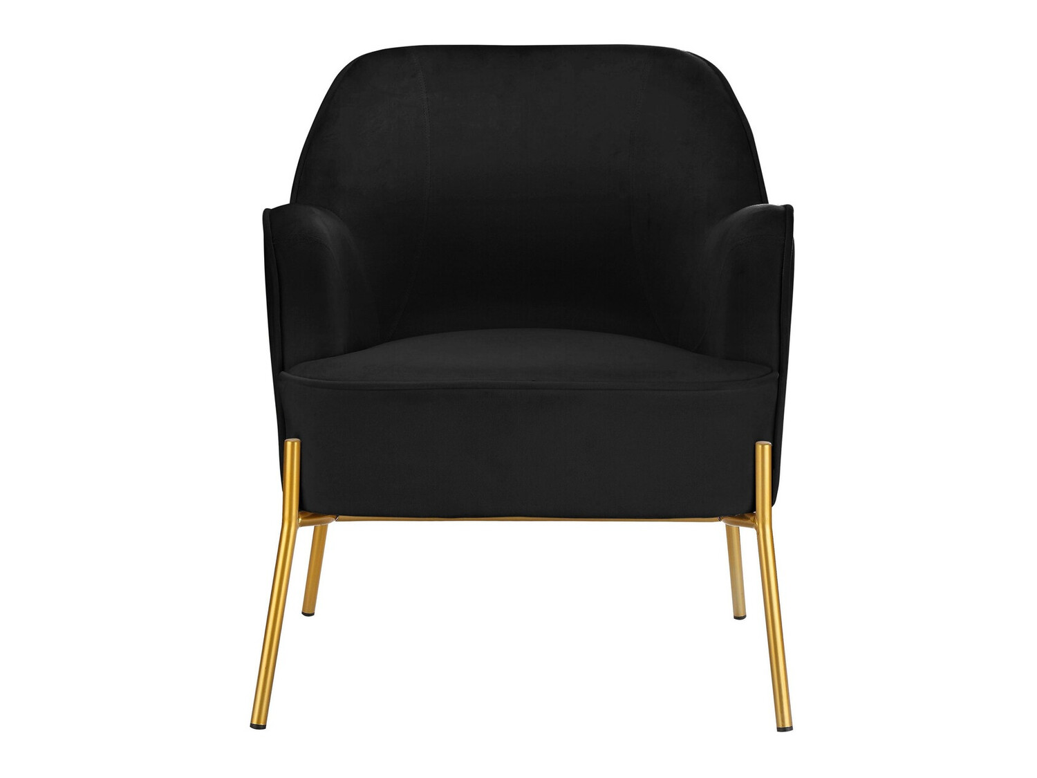 Fotelj Denton 597 (Črna + Zlata)