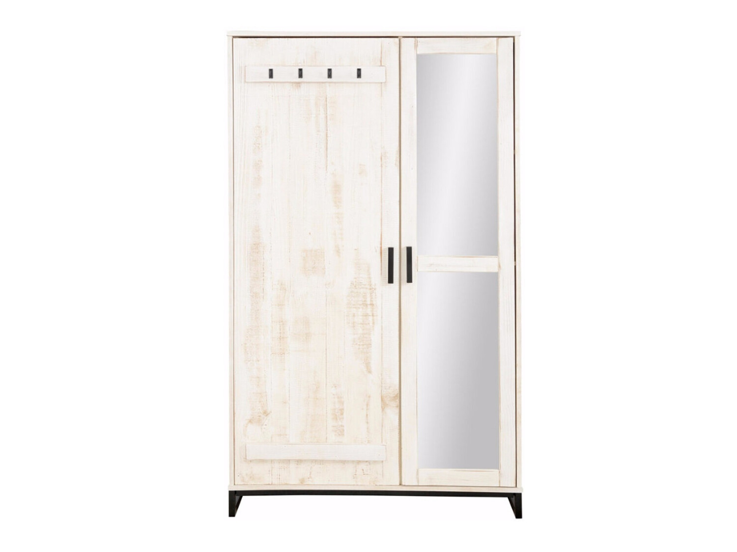 Garderobna omara Denton 219 (Starano bela + Črna)