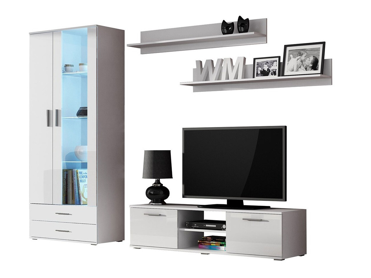 Dnevni prostor Tornola 117 (Bela + Sijaj bela)