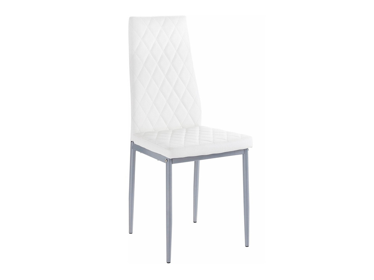 Jedilniški komplet Denton 601 (Bela + Srebrna)