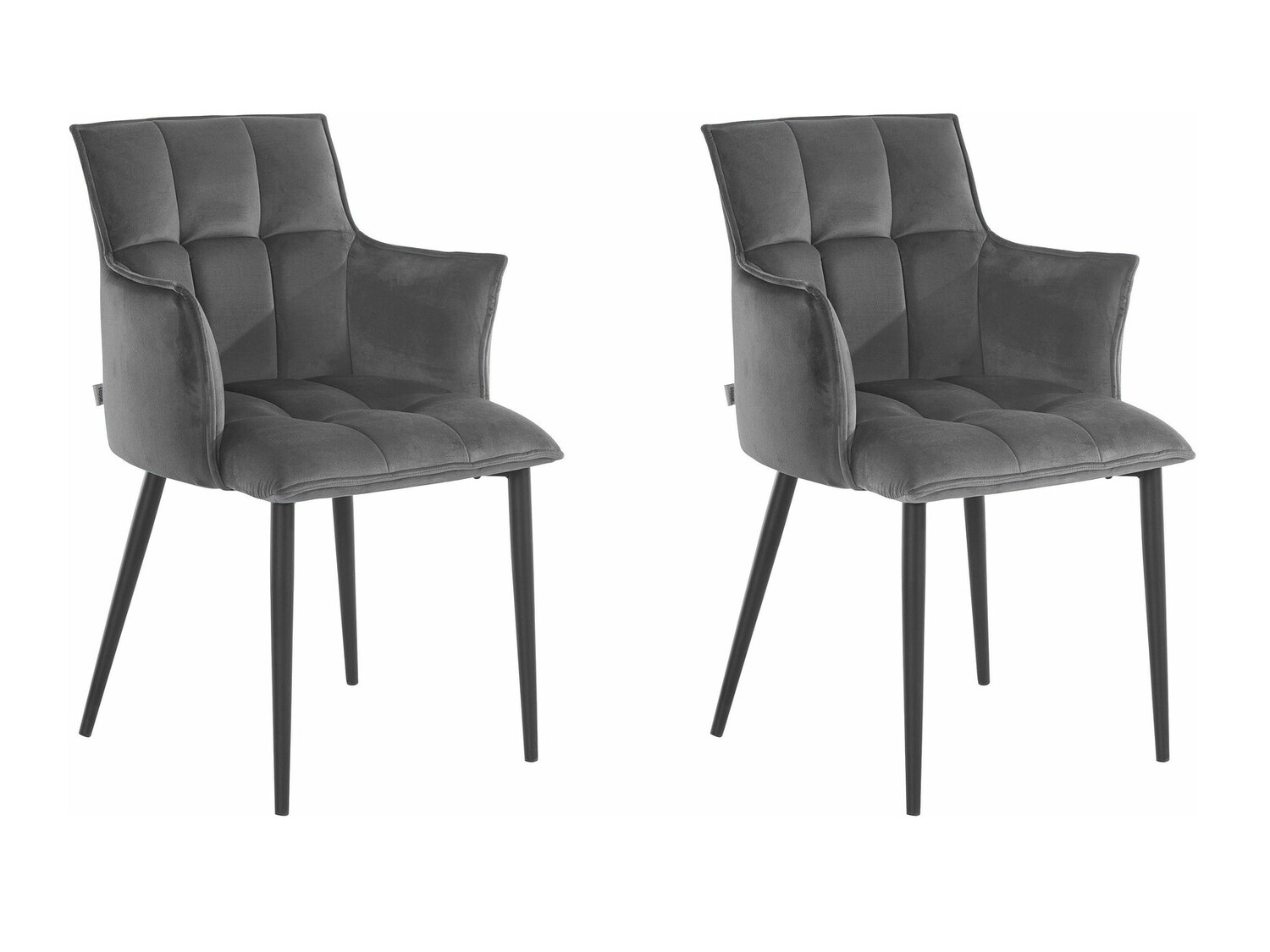 Komplet stolov Denton 608 (Siva + Črna)