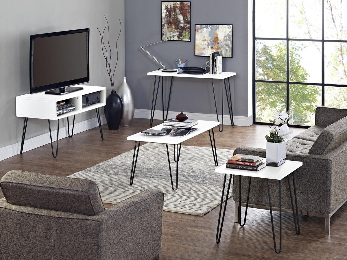 Stranska mizica Nutive 103 (Bela)