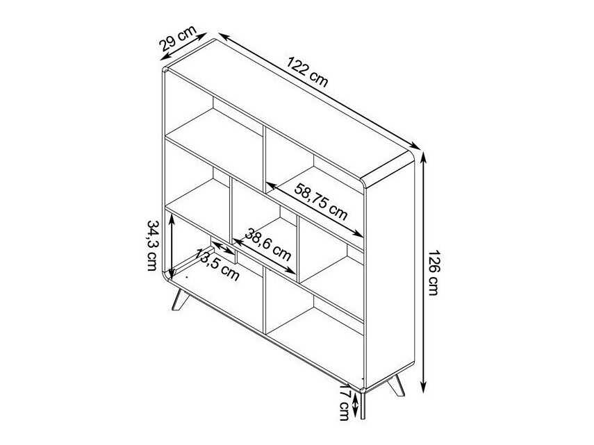 Komplet za dnevno sobo Elbtena 113 (Hrast + Bela)