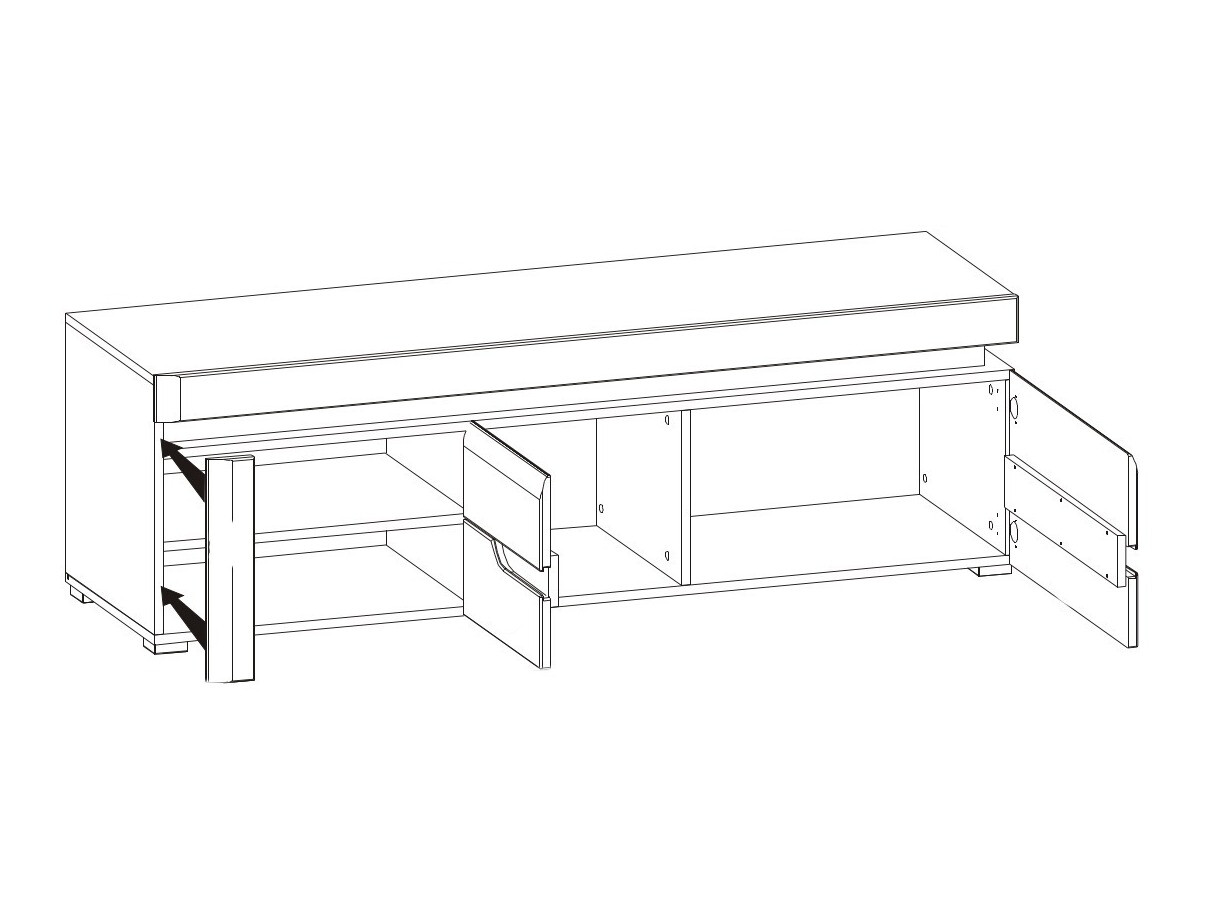 TV-omarica Revelmi 101 (Sijaj bela + Bela)