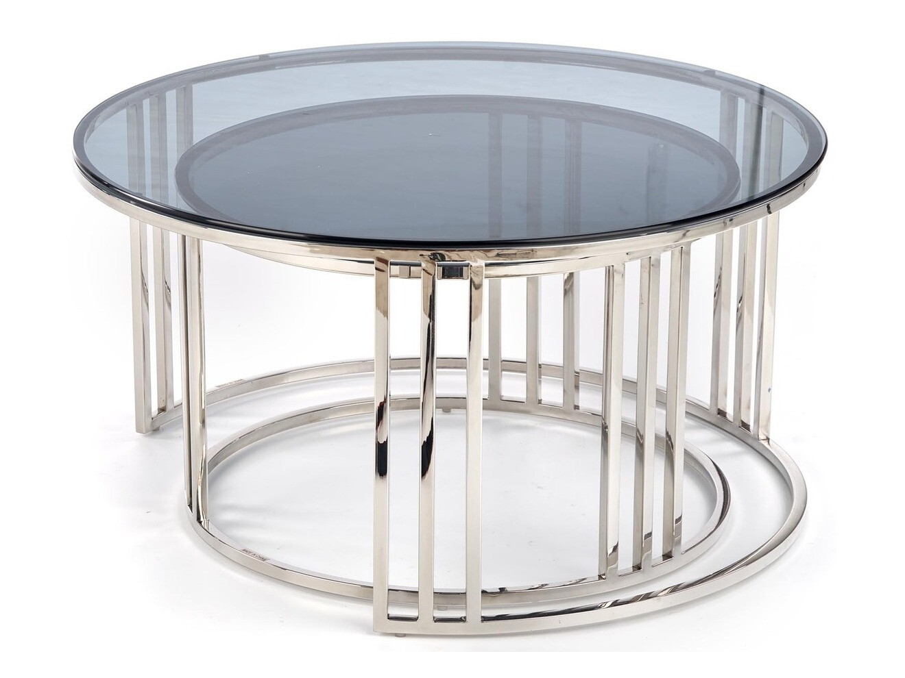 Komplet klubskih mizic Houston 1503 (Srebrna)