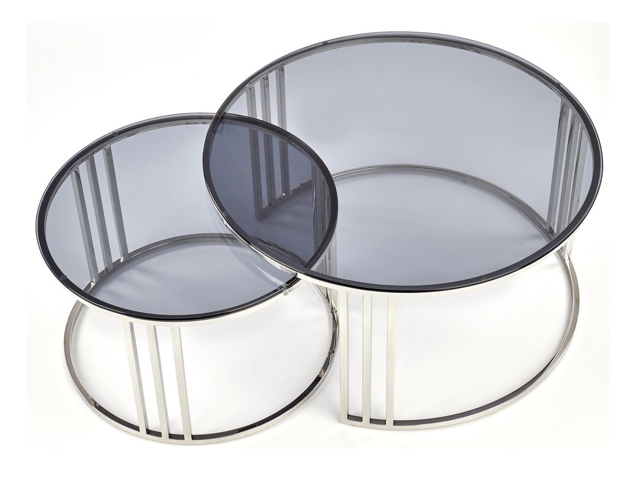 Komplet klubskih mizic Houston 1503 (Srebrna)