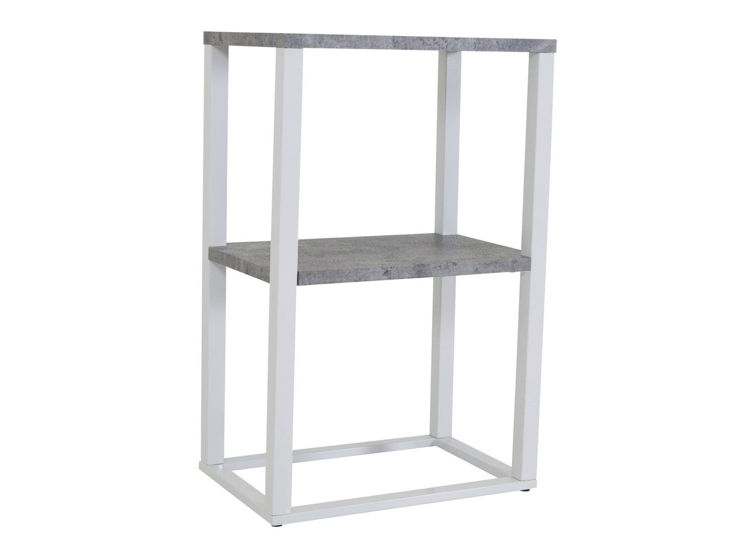 Stranska mizica Dallas 260 (Beton + Bela)