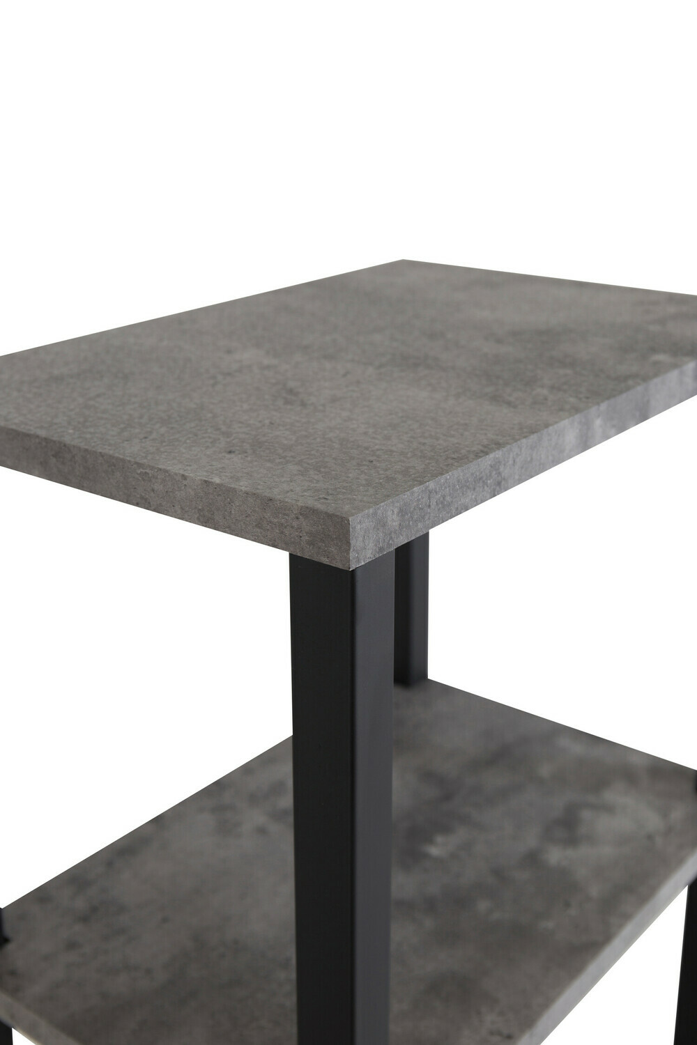 Stranska mizica Dallas 260 (Beton + Črna)