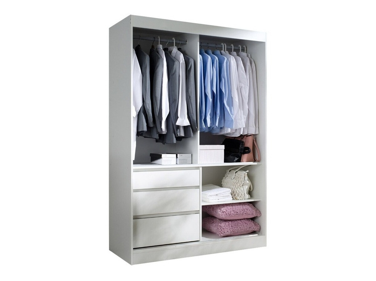 Garderobna omara Toledo 115 (Hrast lefkas + Mat črna)