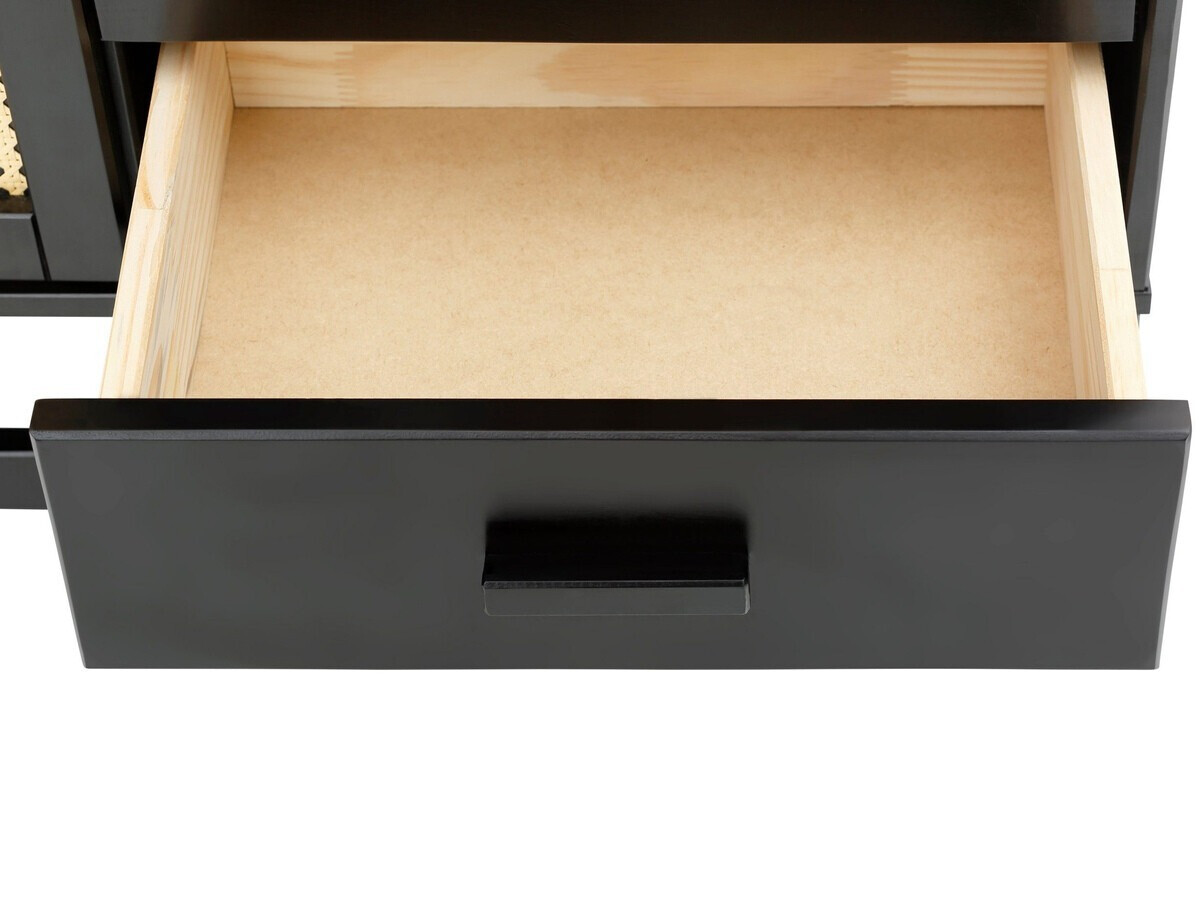 Komoda Nucalu 104 (Črna + Svetlo rjava)