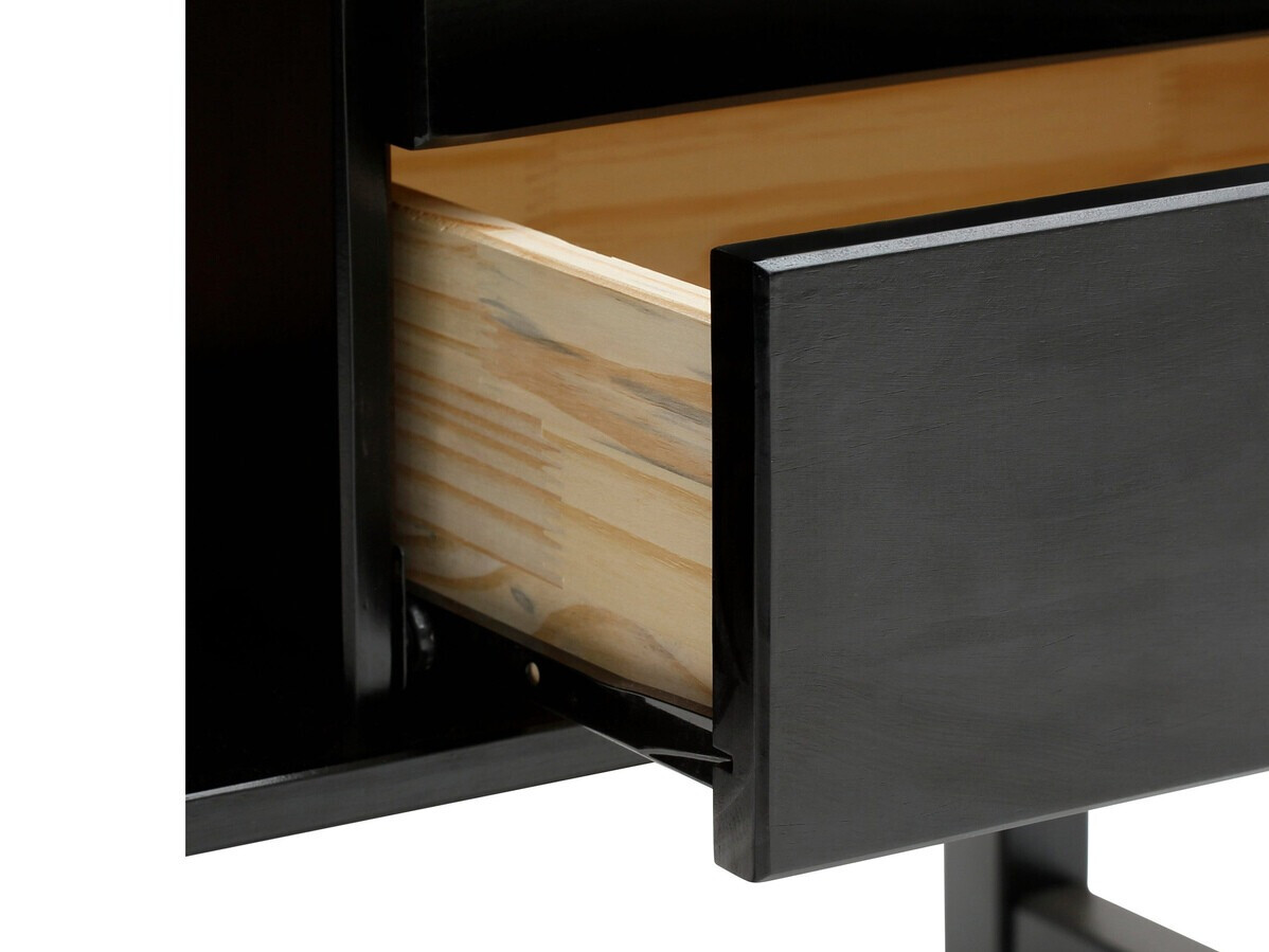 Komoda Nucalu 104 (Črna + Svetlo rjava)