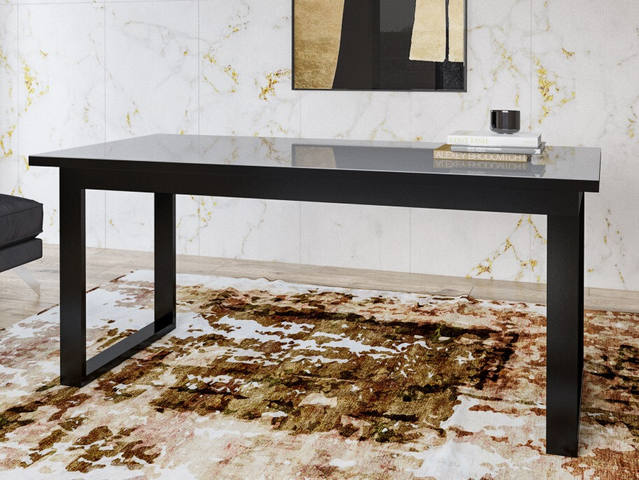 Miza Fervese 120 (Črna + Sijaj siva)