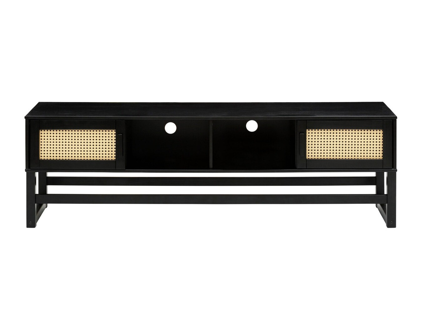 TV-omarica Nucalu 105 (Črna + Svetlo rjava)