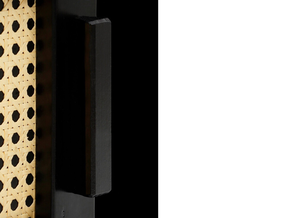 TV-omarica Nucalu 105 (Črna + Svetlo rjava)