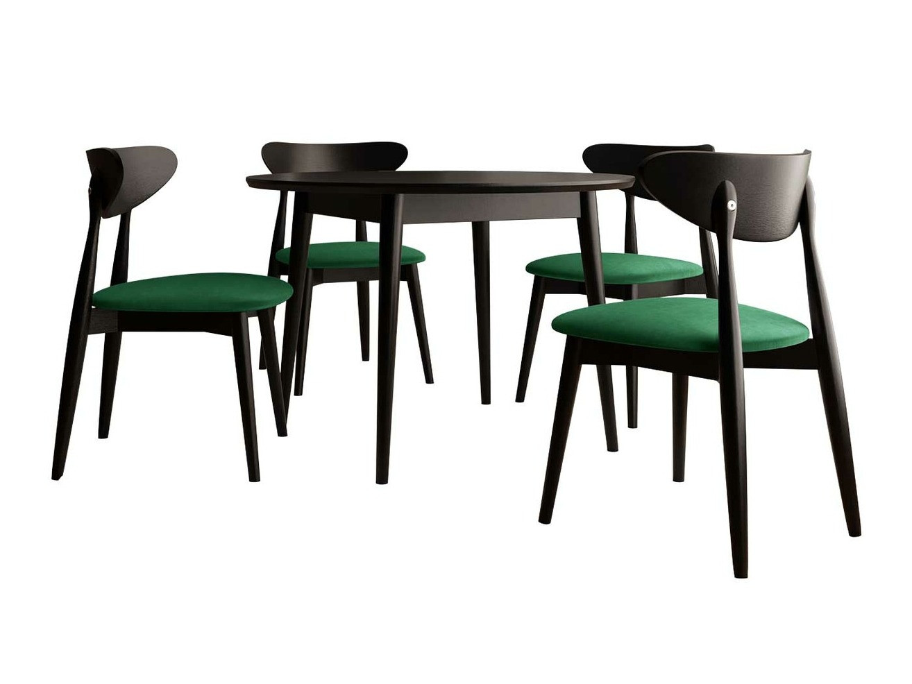 Jedilniški komplet Racine 134 (Črna)