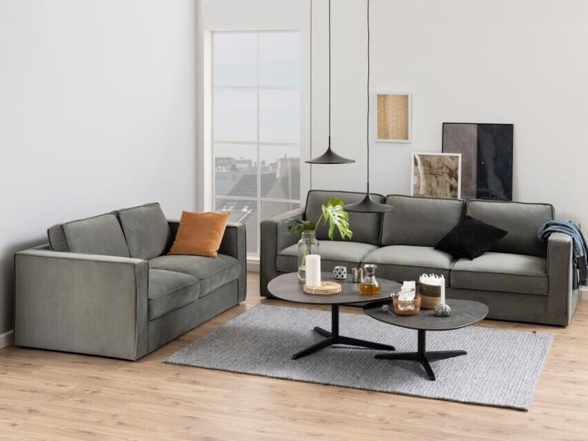 Klubska mizica Norsica 293 (Temno siva + Črna)