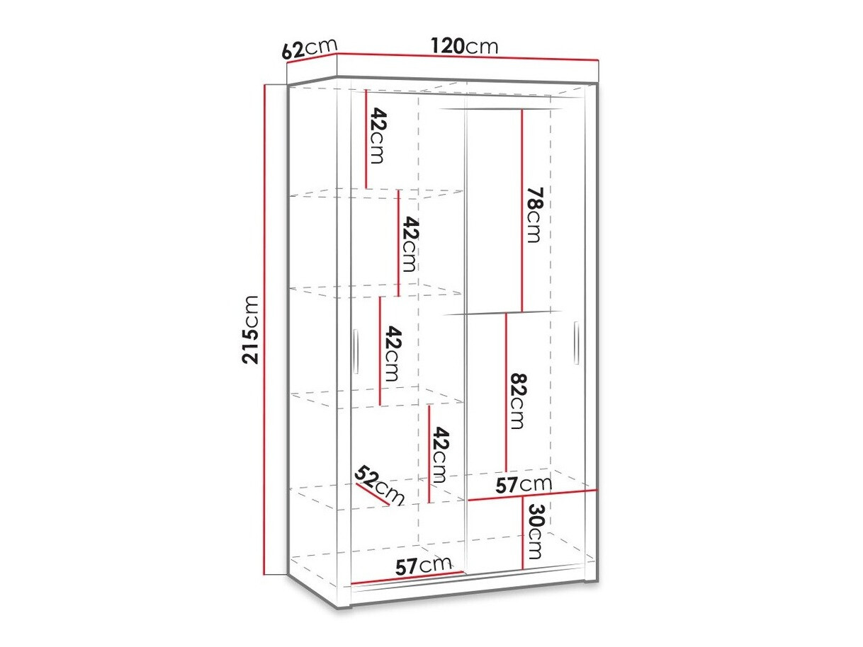 Garderobna omara Catromi 102 (Bela)