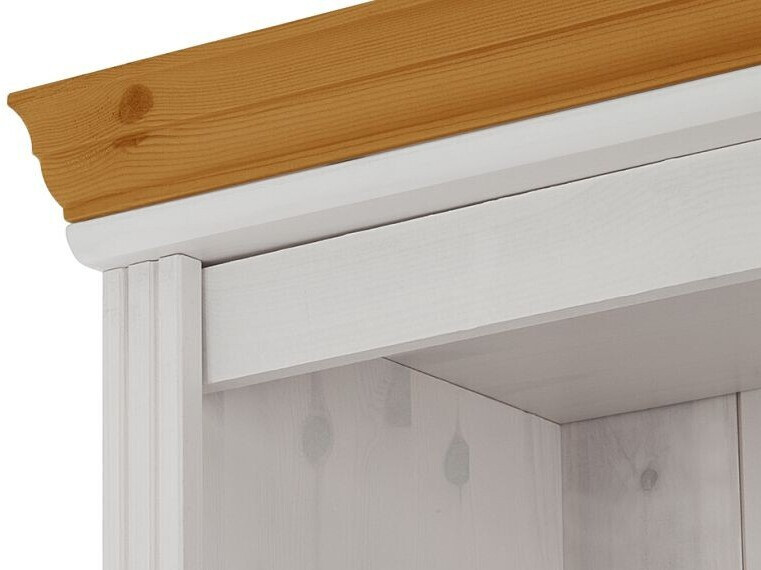 Komplet za dnevno sobo Saltoro 124 (Bela + Medeni hrast)