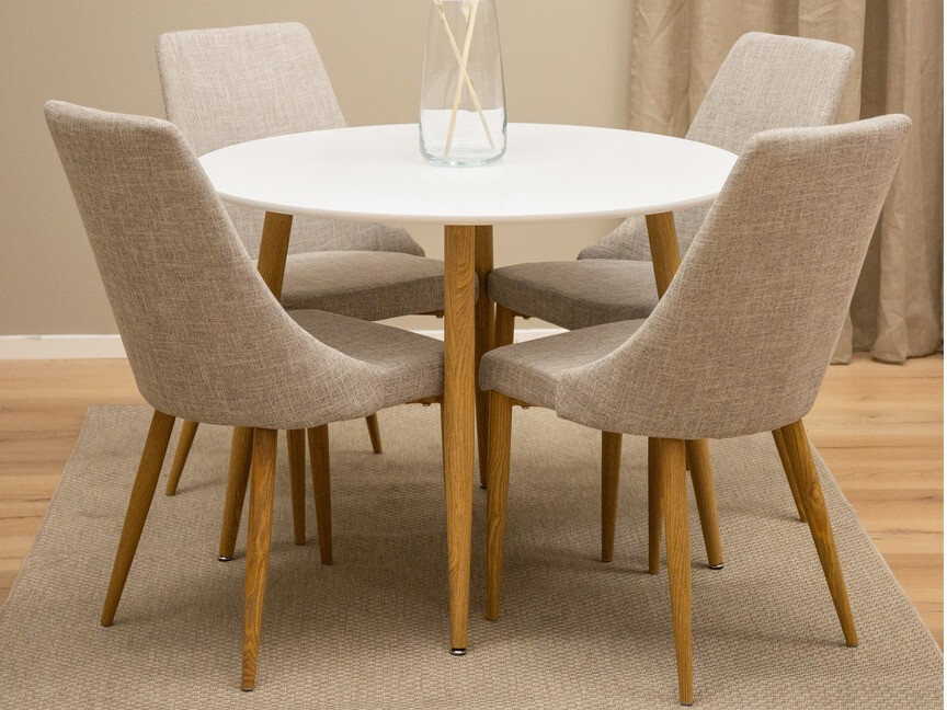 Miza Dallas 126 (Bela + hrast)