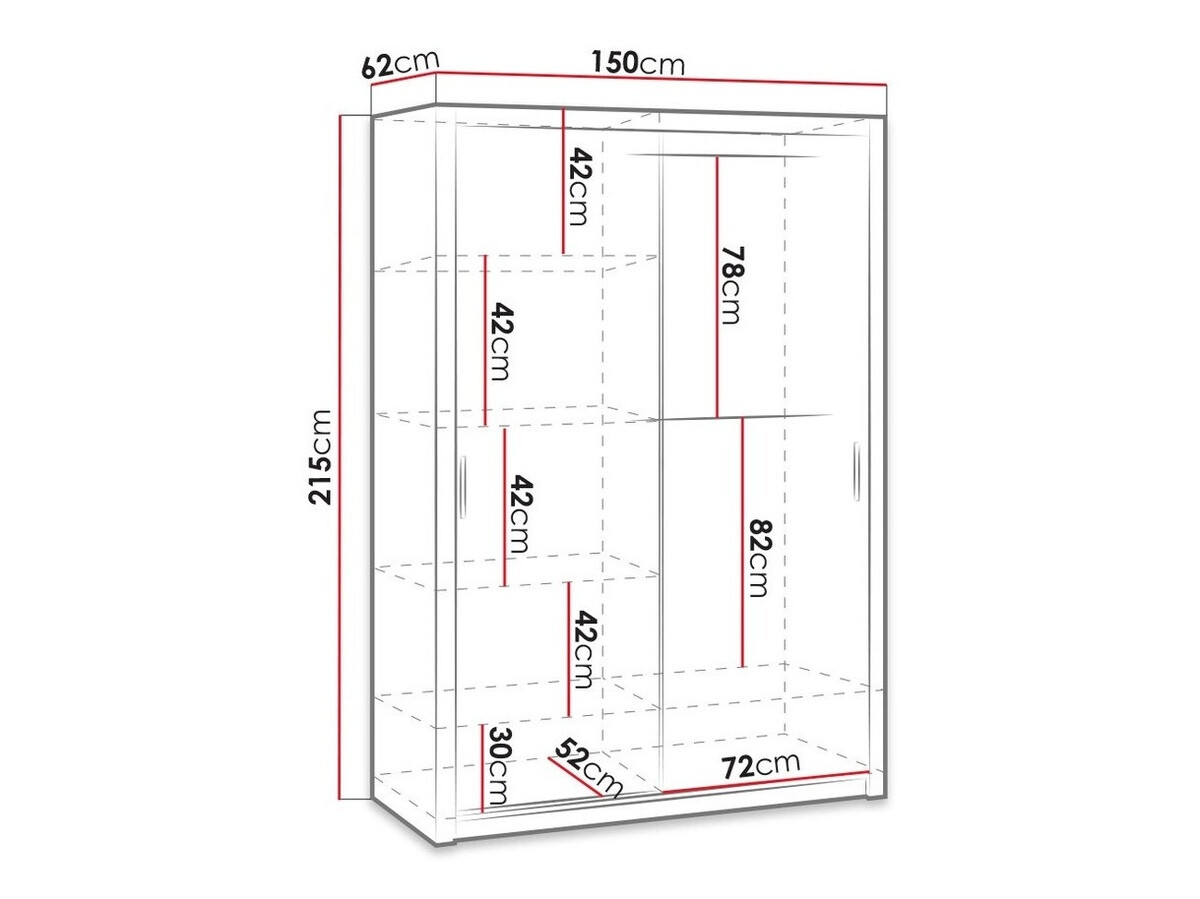 Garderobna omara Catromi 106 (Artisan hrast)