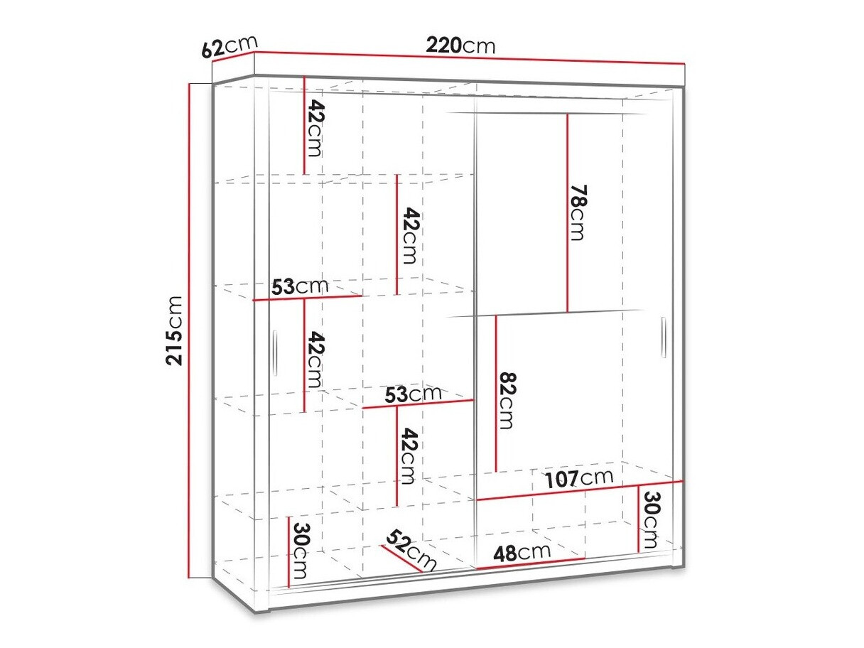Garderobna omara Catromi 109 (Bela)