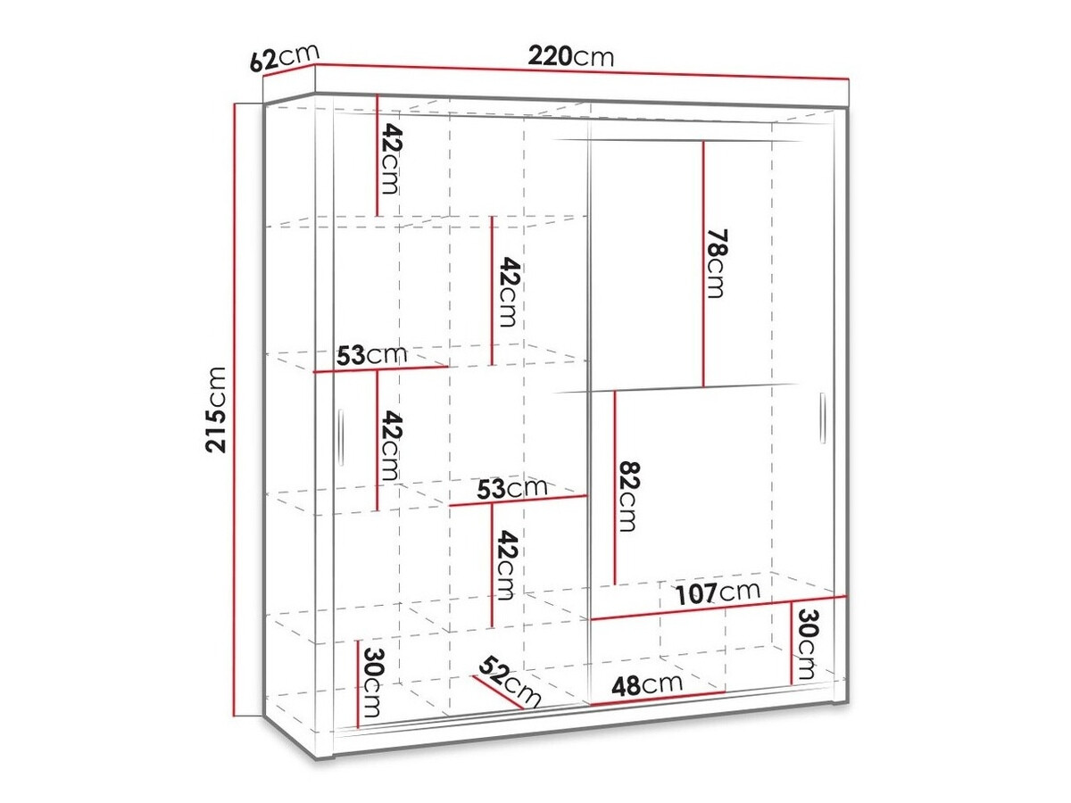 Garderobna omara Catromi 109 (Zlati hrast)