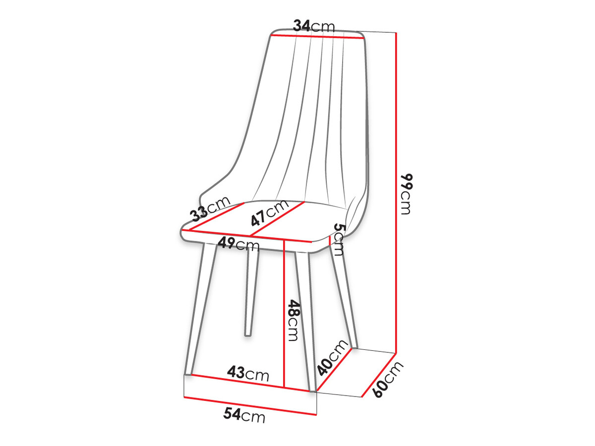 Jedilniški komplet Racine 135 (Sijaj črna + Sijaj bela)