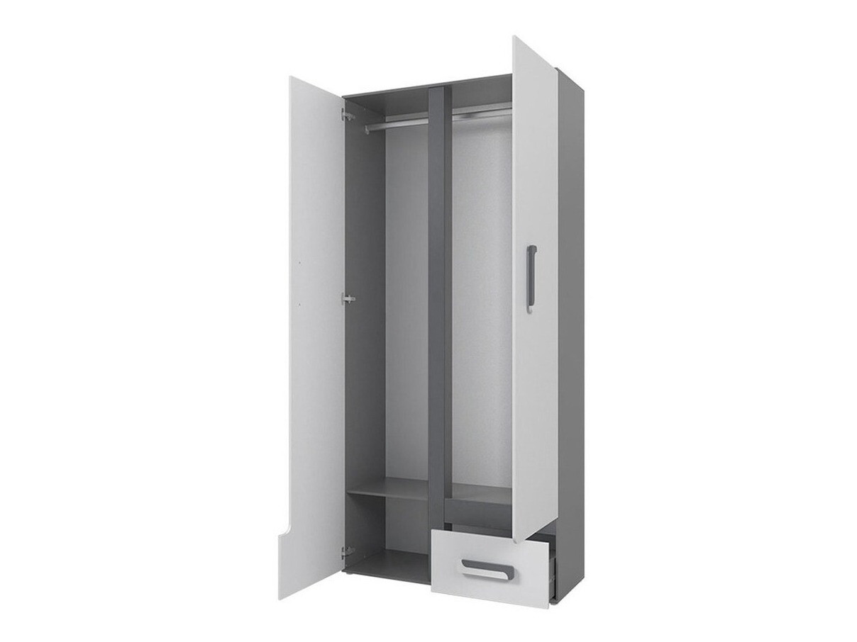 Garderobna omara Aviseve 106 (Antracit + Bela)