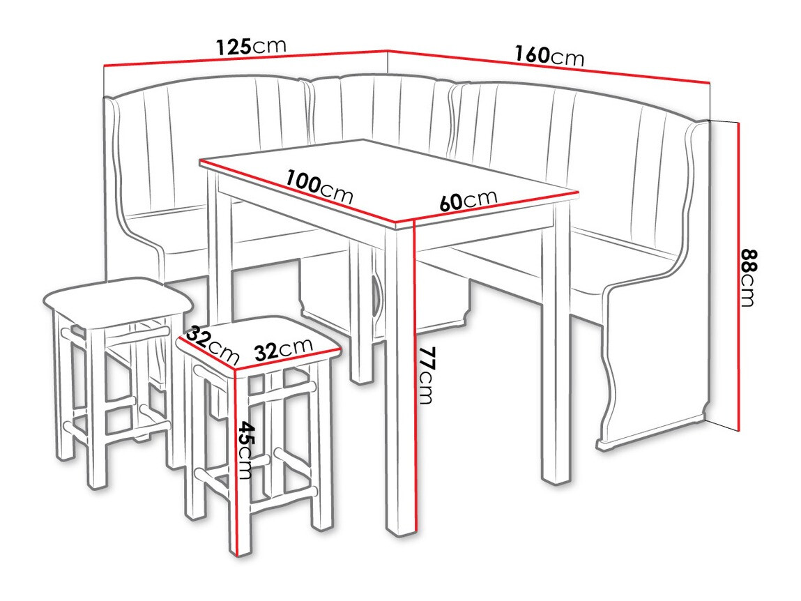 Jedilni kot Edmond 104