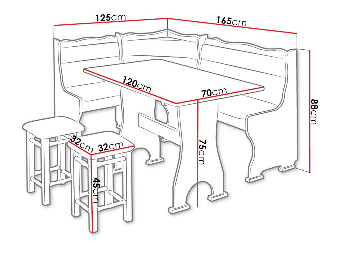 Jedilni kot Edmond 106
