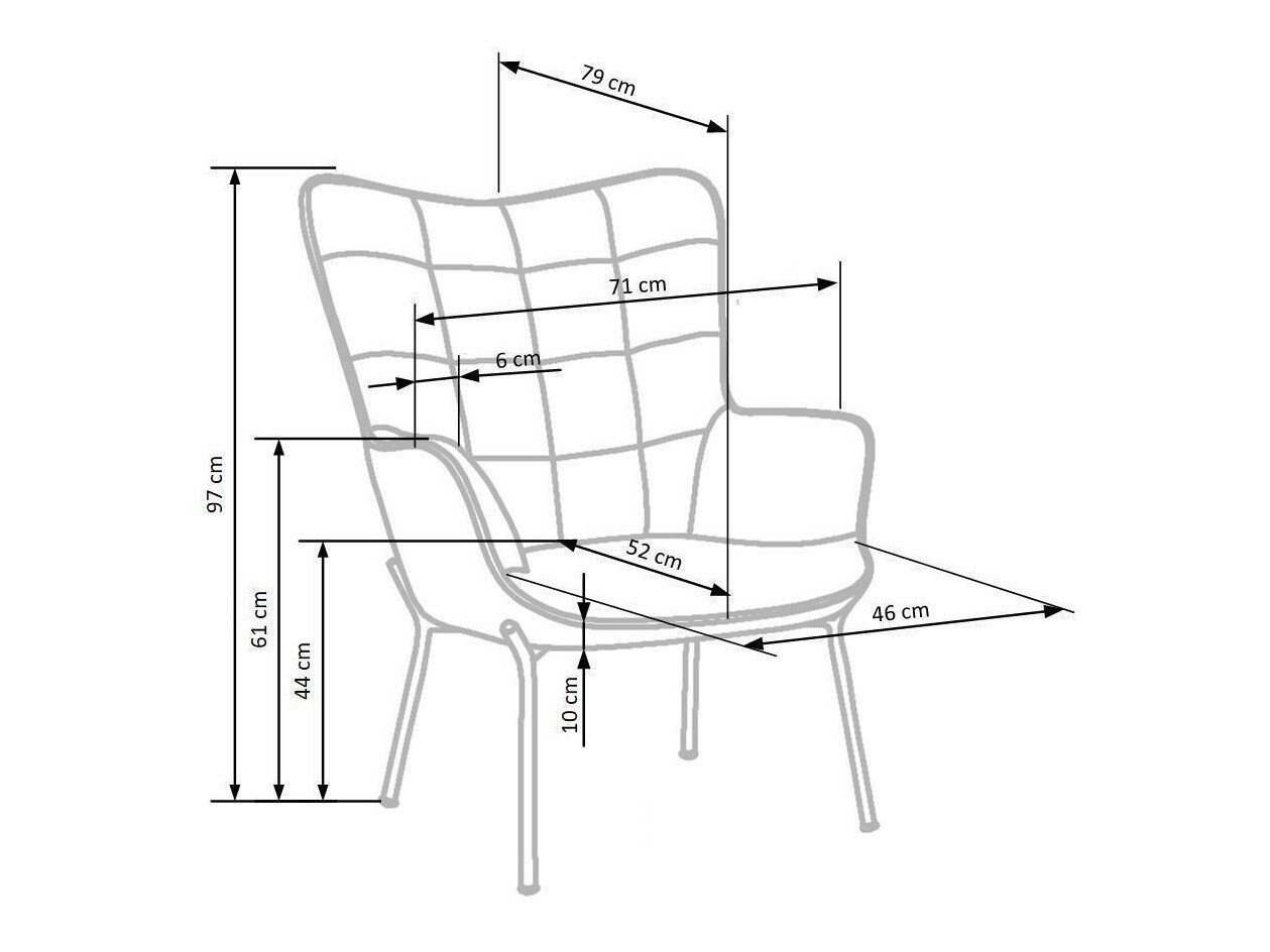 Fotelj Houston 868 (Rumena)