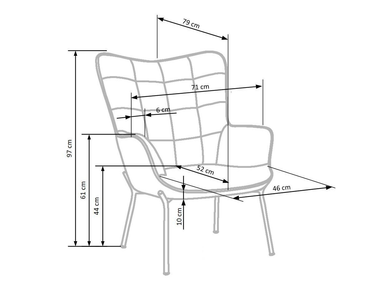 Fotelj Houston 868 (Siva)