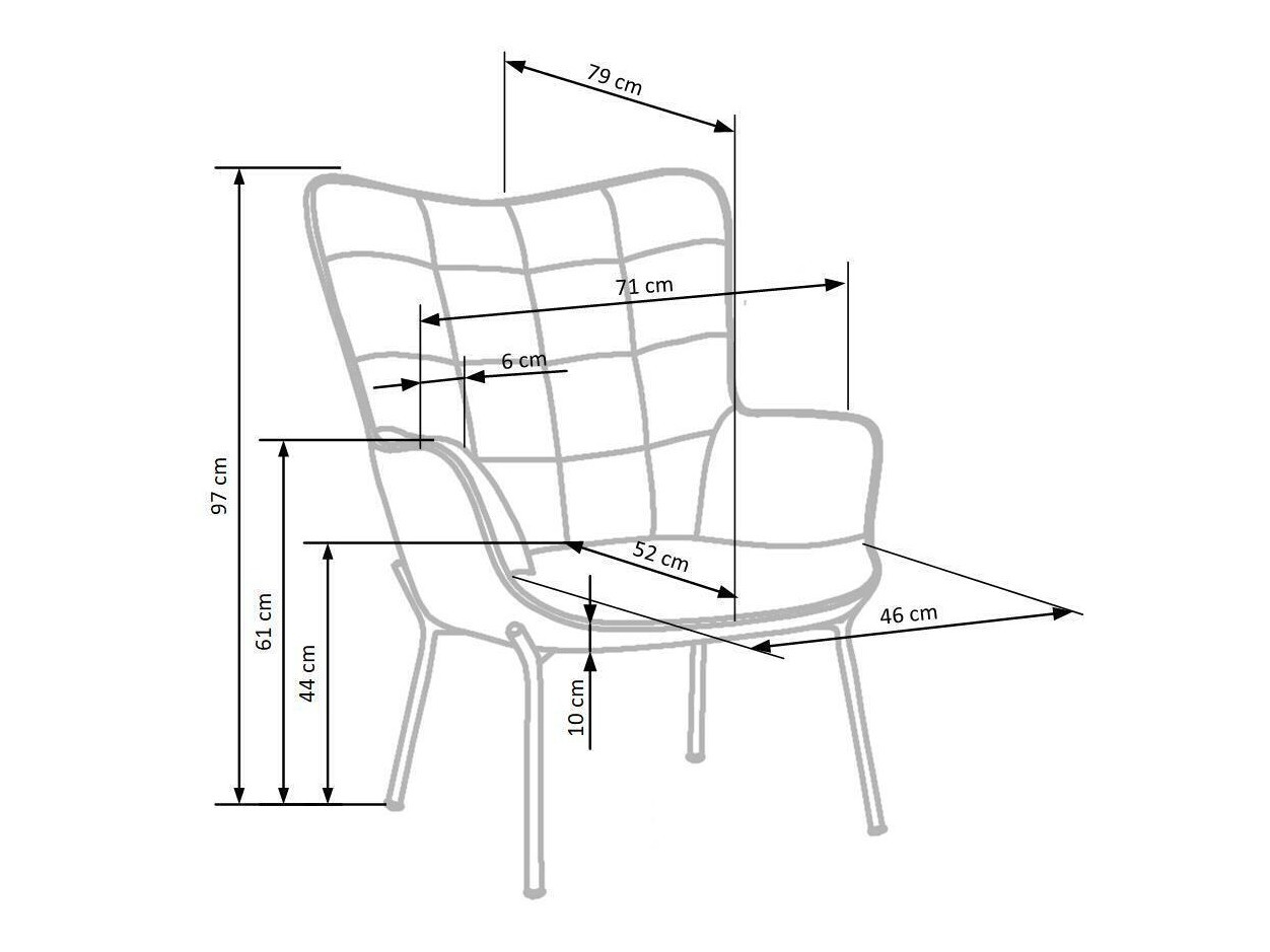 Fotelj Houston 868 (Temno zelena)