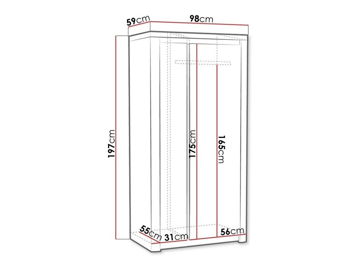 Garderobna omara Etrmona 100