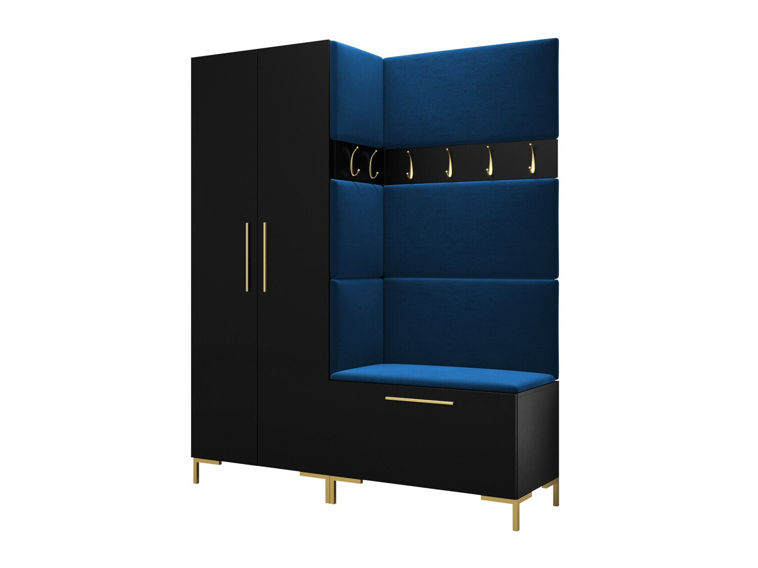 Komplet za predsobo Nomal I (Črna)