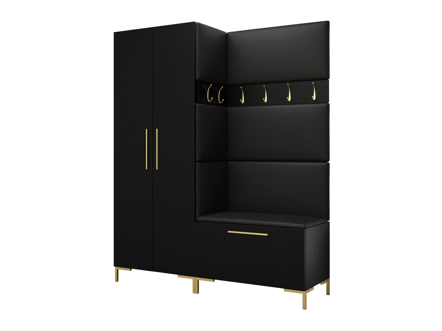 Komplet za predsobo Nomal I (Črna)