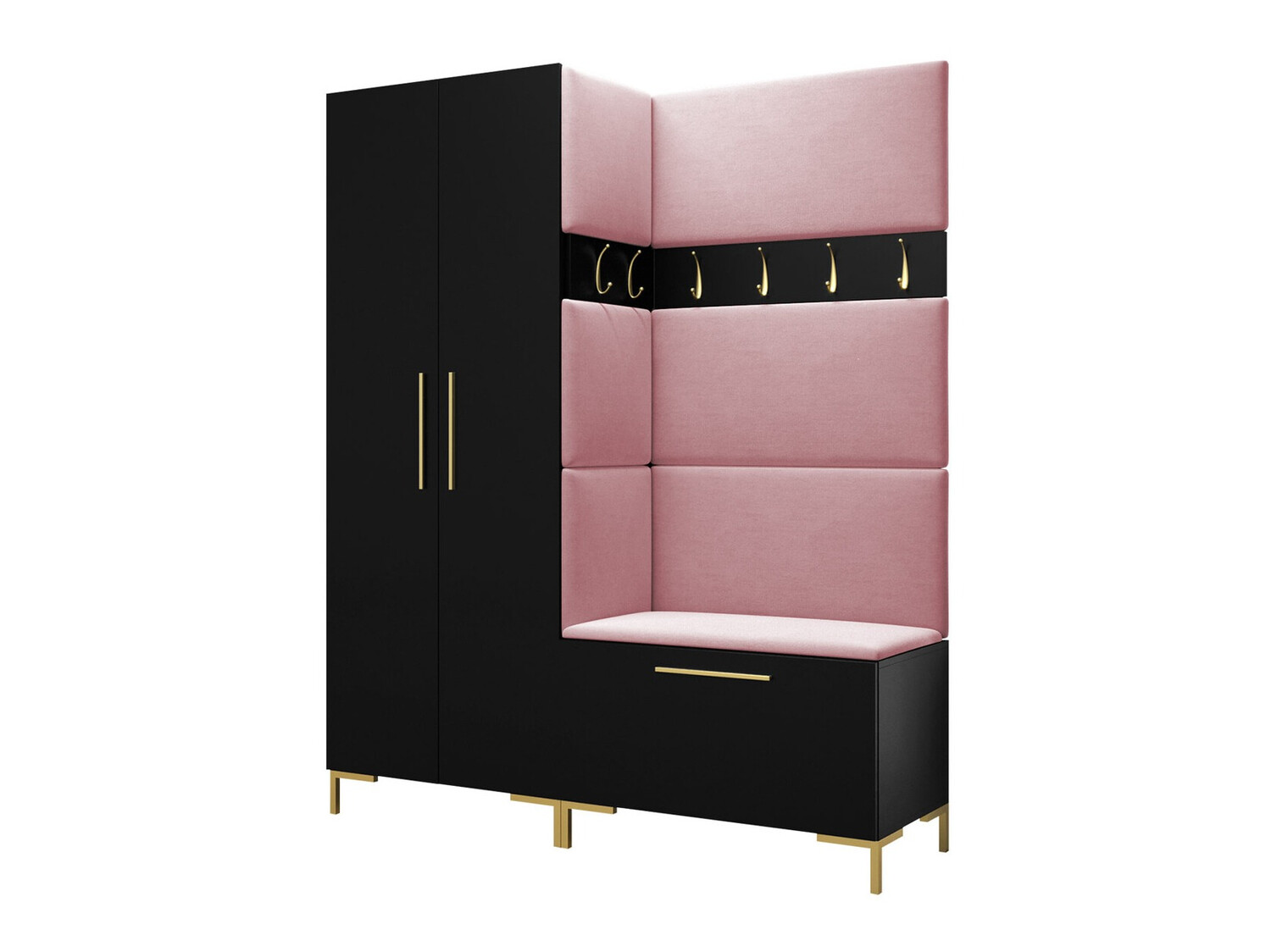 Komplet za predsobo Nomal I (Črna)