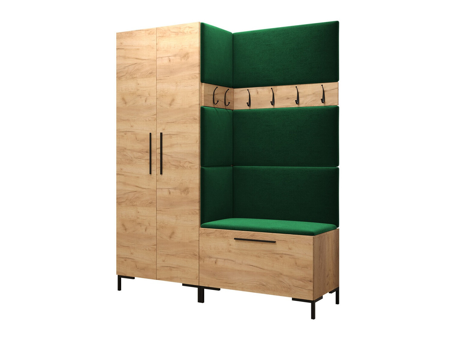 Komplet za predsobo Tivsoa 100 (Craft hrast)