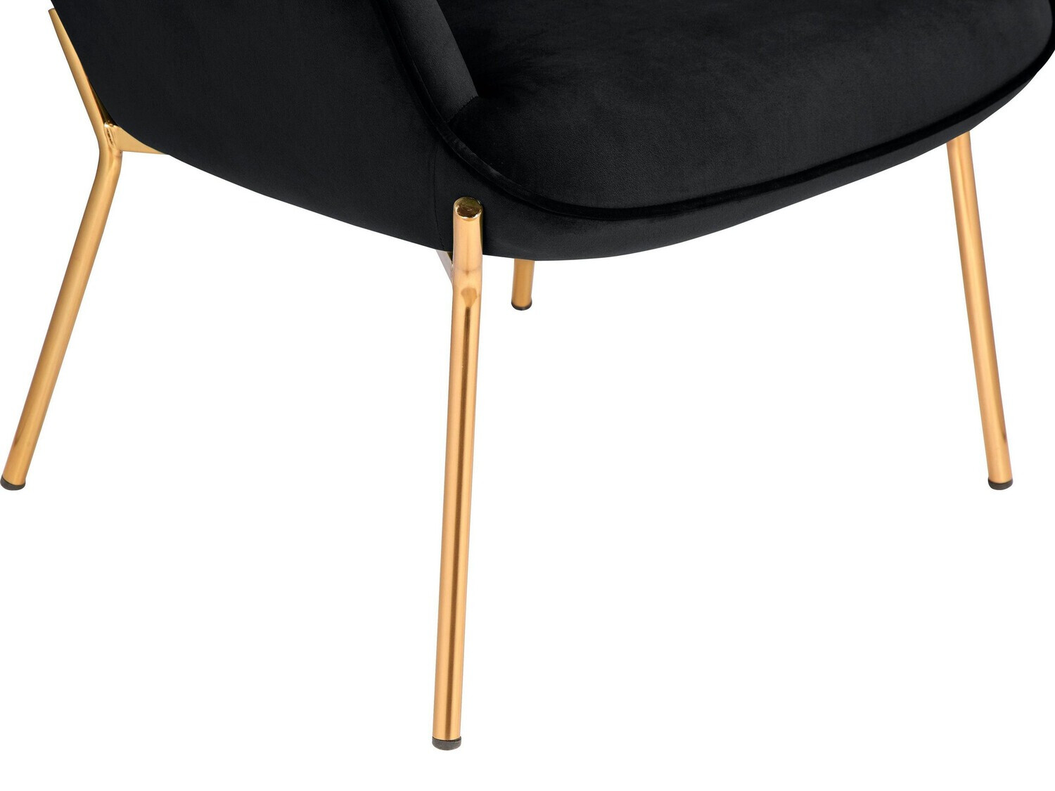 Fotelj Denton 530 (Črna + Zlata)