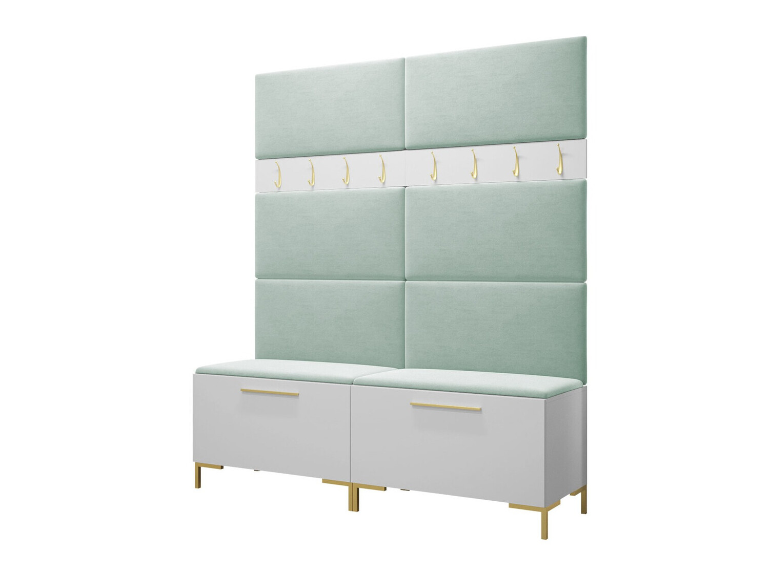 Komplet za predsobo Nomal II (Bela)