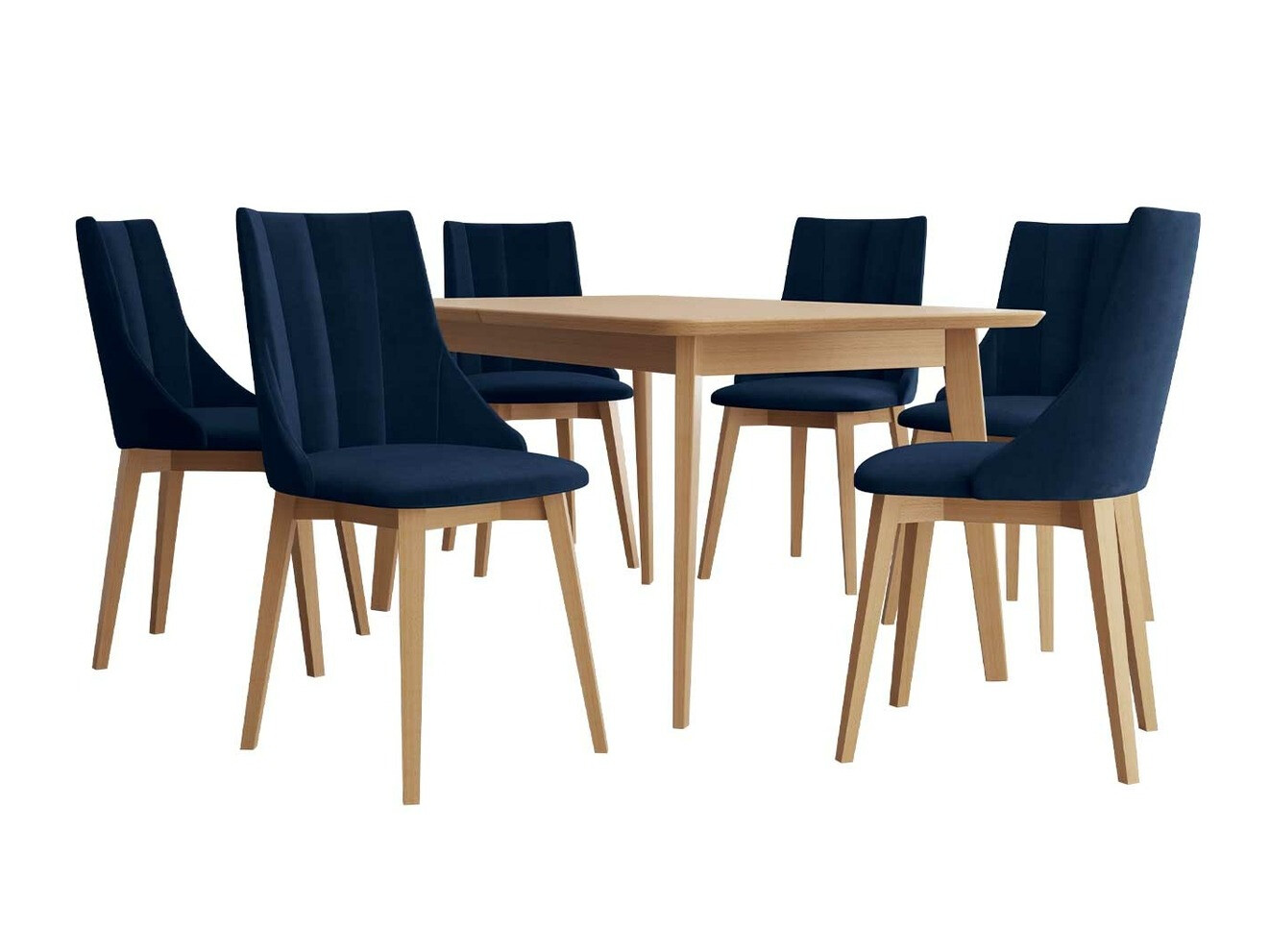 Jedilniški komplet Racine 139 (Rjava + Magic Velvet 2216)