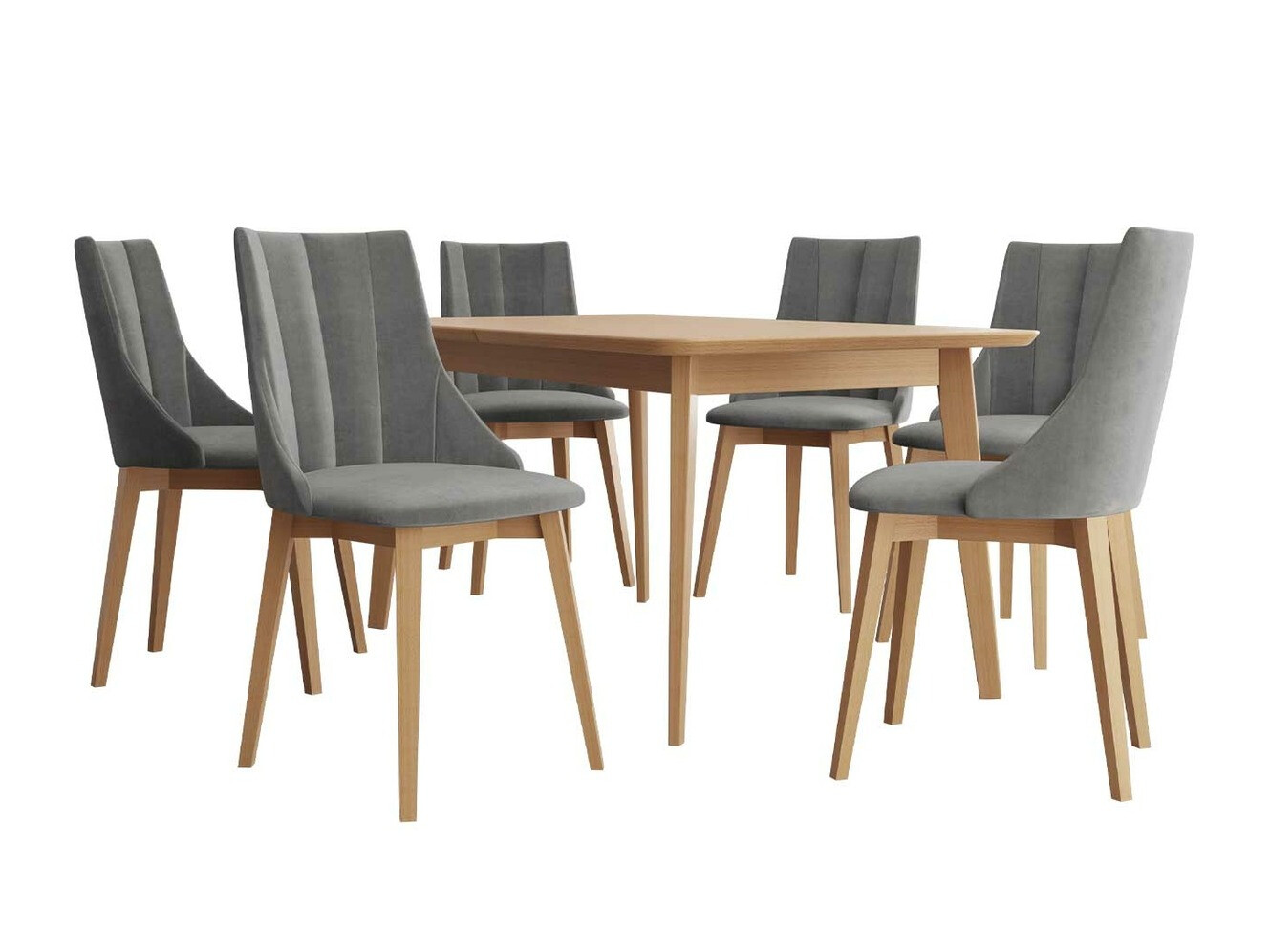 Jedilniški komplet Racine 139 (Rjava + Magic Velvet 2217)